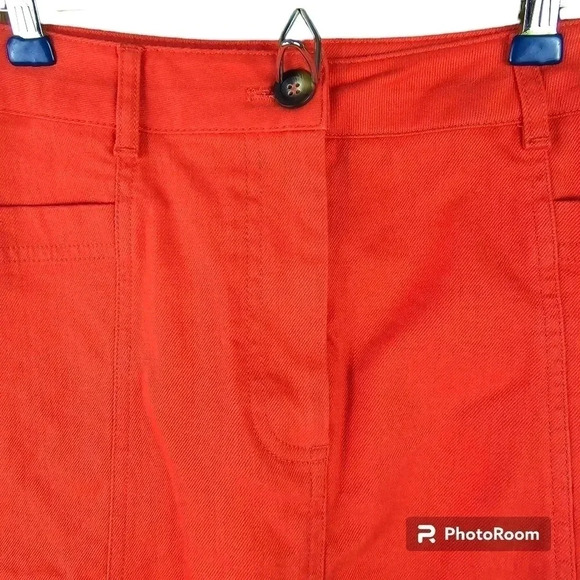 Boden orange jean mini skirt Size 10 - Picture 5 of 7